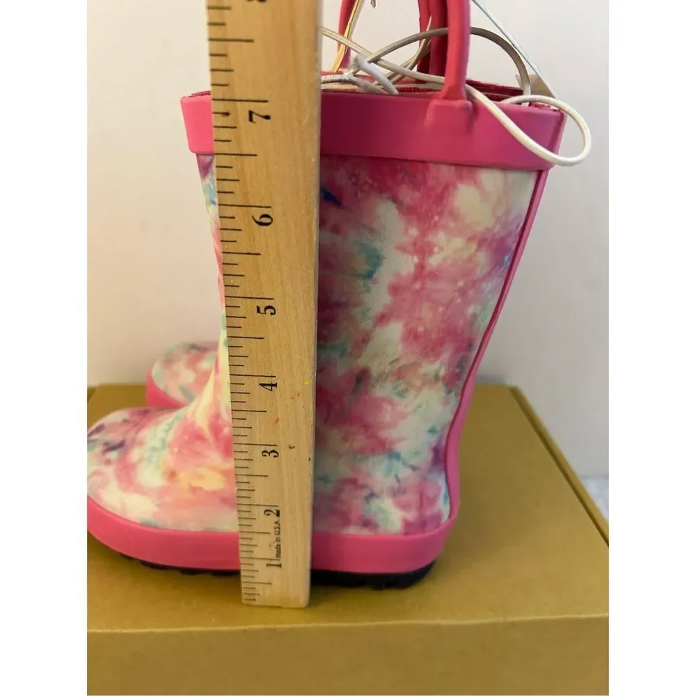 Cat & Jack Target little girls waterproof boots pink Odetta 7 NEW‎